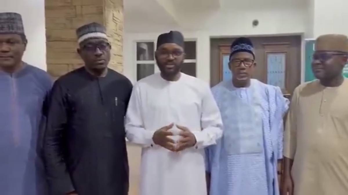 Governor Bala Mohammed meets Bauchi State APC House of Representatives Members in Abuja as he finali...