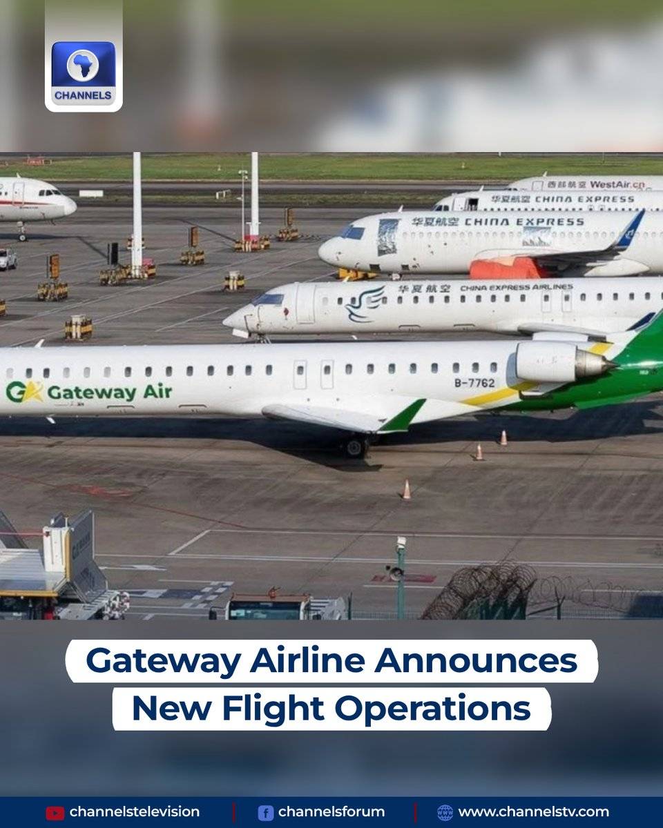 Ogun State Gateway Airline begins flights operation from Iperu to Abuja, Abuja to Port Harcourt, Abu...