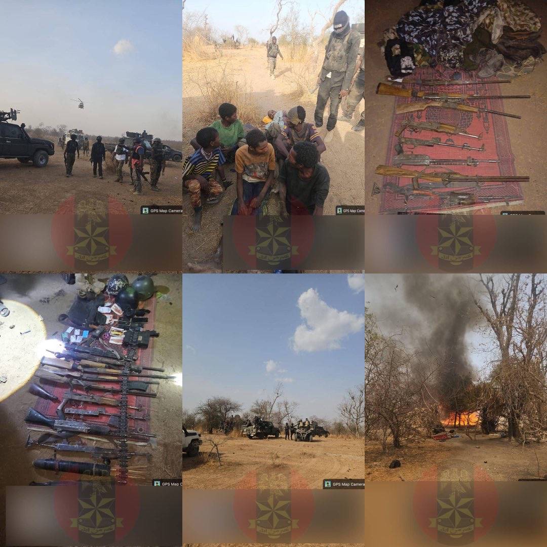 TROOPS SMASHES BANDIT STRONGHOLDS IN BAUCHI, RESCUES HOSTAGES , RECOVERS ARMS