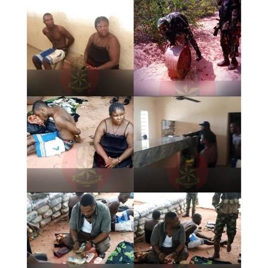 The Nigeria Army attacks IPOB/ESN Strongholds and Recovers Expl%sives and ₦2 Million Ransom cash
