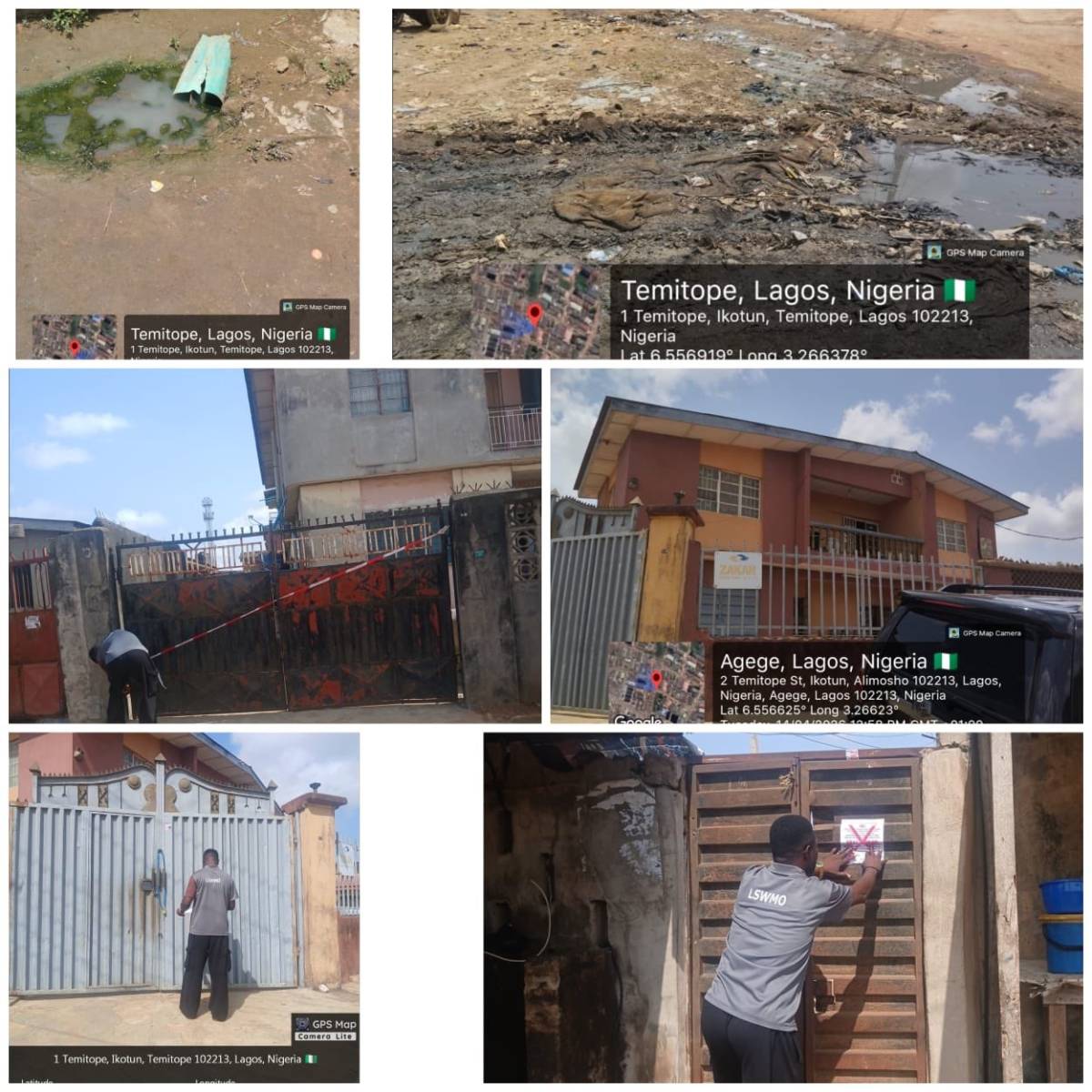 The Lagos State Wastewater Management Office has sealed four properties across Ikotun and Ajah for i...