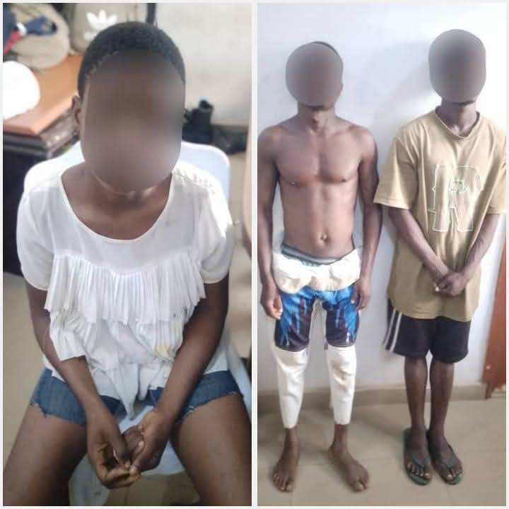Nnamdi and David Nwokocha, have been arrested for sexually assaulting a 16-year-old girl, Mercy Udeo...