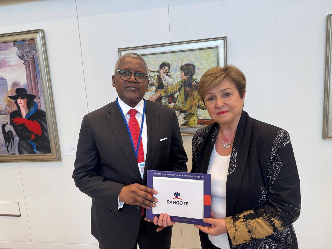 Picture of President/Chief Executive, Dangote Industries Limited, Aliko Dangote, with Managing Direc...
