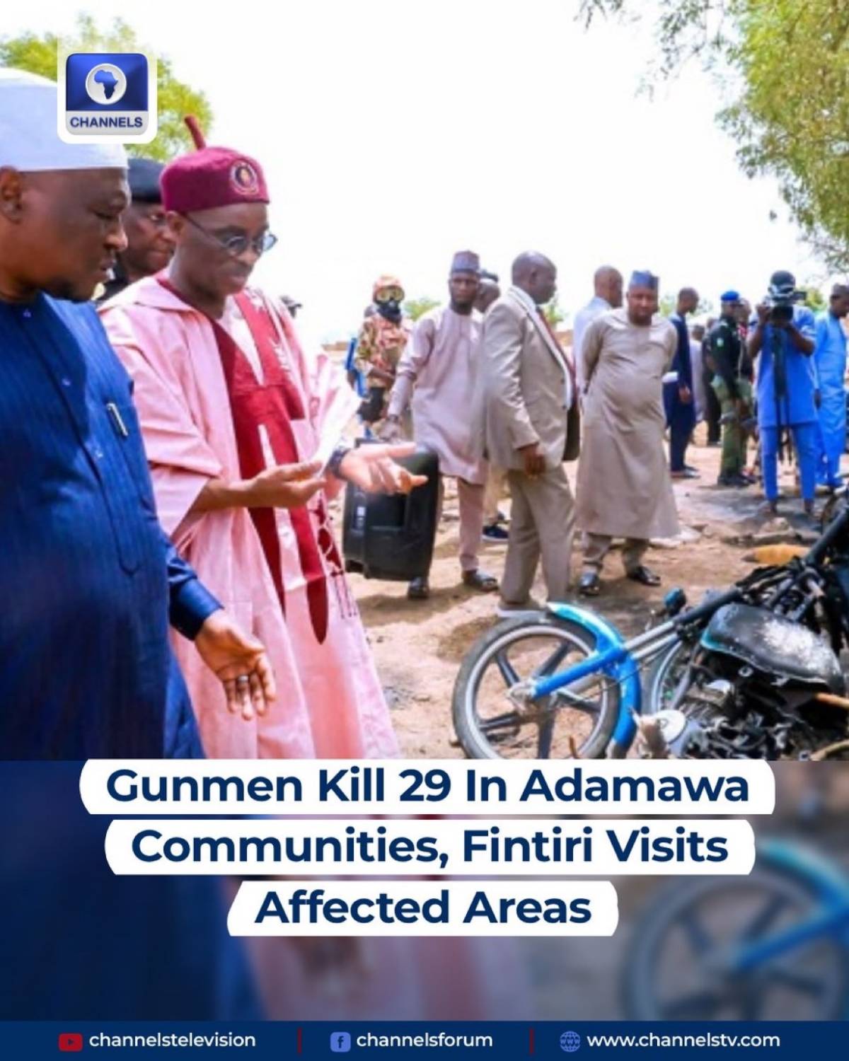 29 persons were killed following an attack on Guyaku and Telabala communities in Gombi Local Governm...