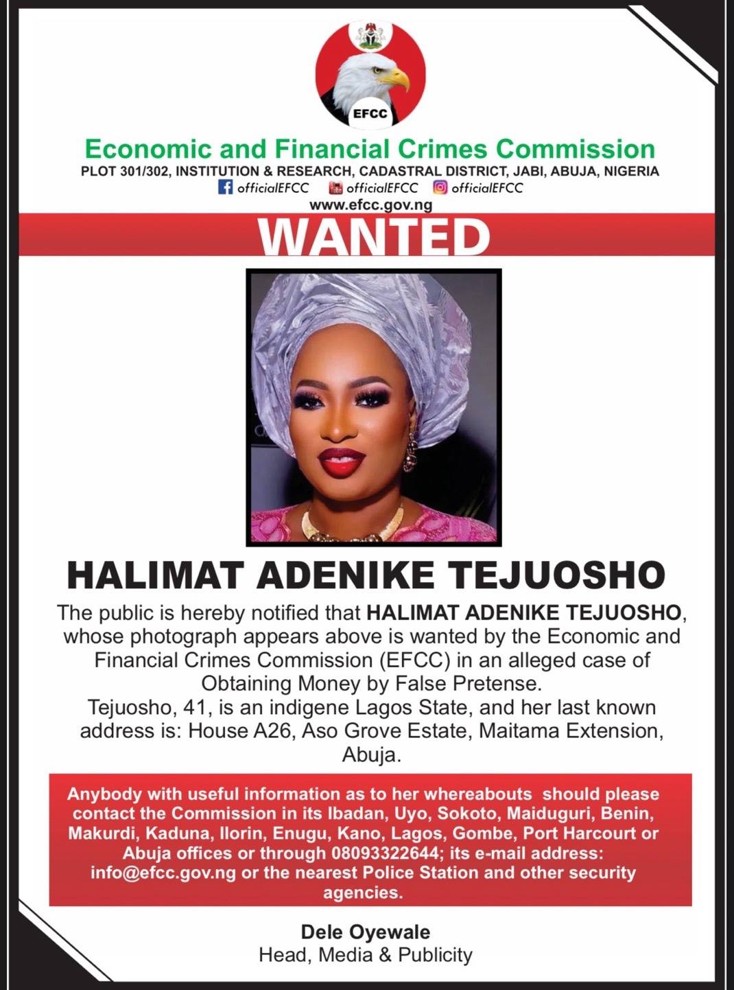 The EFCC has Declared a City Boys Movement Leader Wanted for Fraud