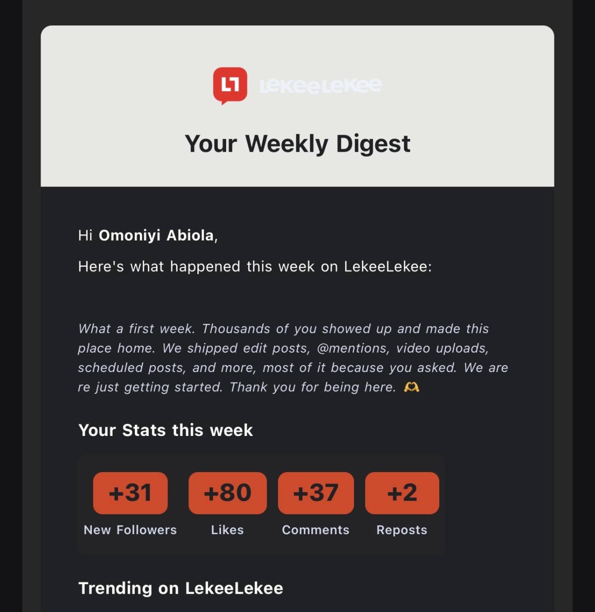This is our own platform
Let grow and build it together
@lekeelekee all its best🫶🫶