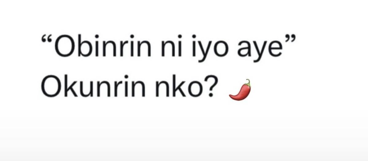 Answer the question ooo
Okunrin ni bawa pepper ๐ถ๏ธ ๐๐๐๐
#LekeeLekee #abby