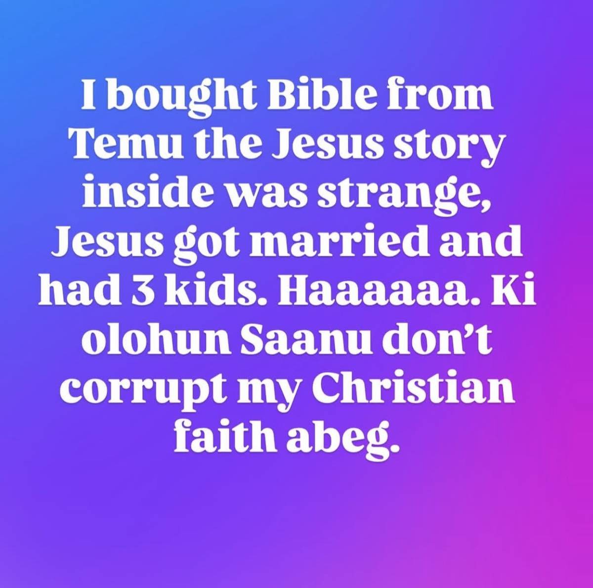 Wahala be like what again 🤣🤣🤣🤣🤣
Bible from Temu 😂😂😂
#LekeeLekee
#Trending
#abby