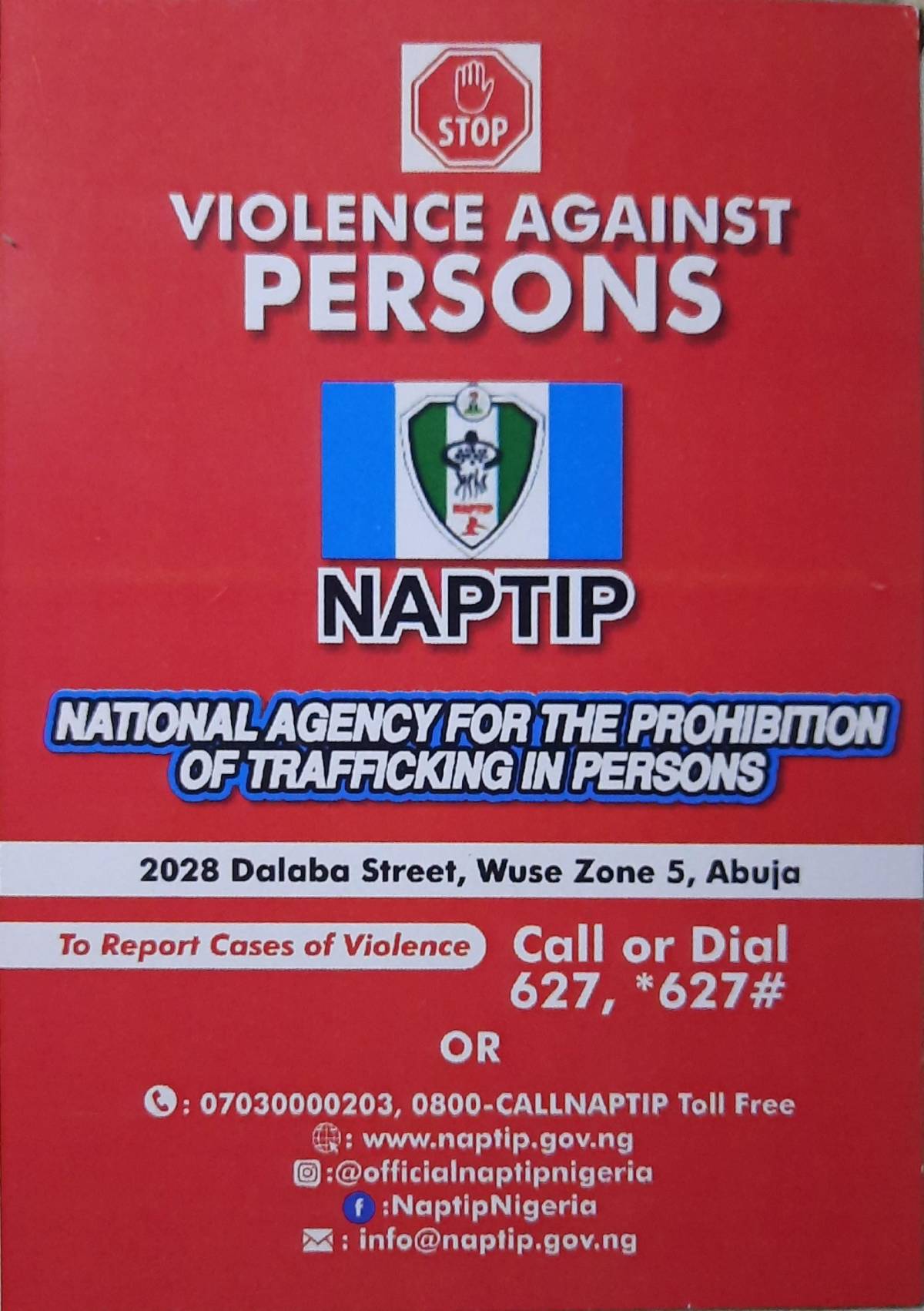 Stop Trafficking in Persons and Violence Against Persons....