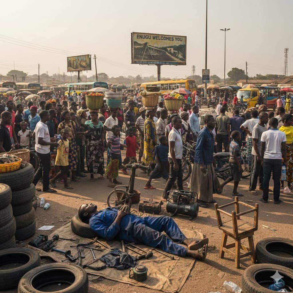 This life no balance ๐
This evening, a vulcanizer was reportedly crushed to death by a tanker driv...