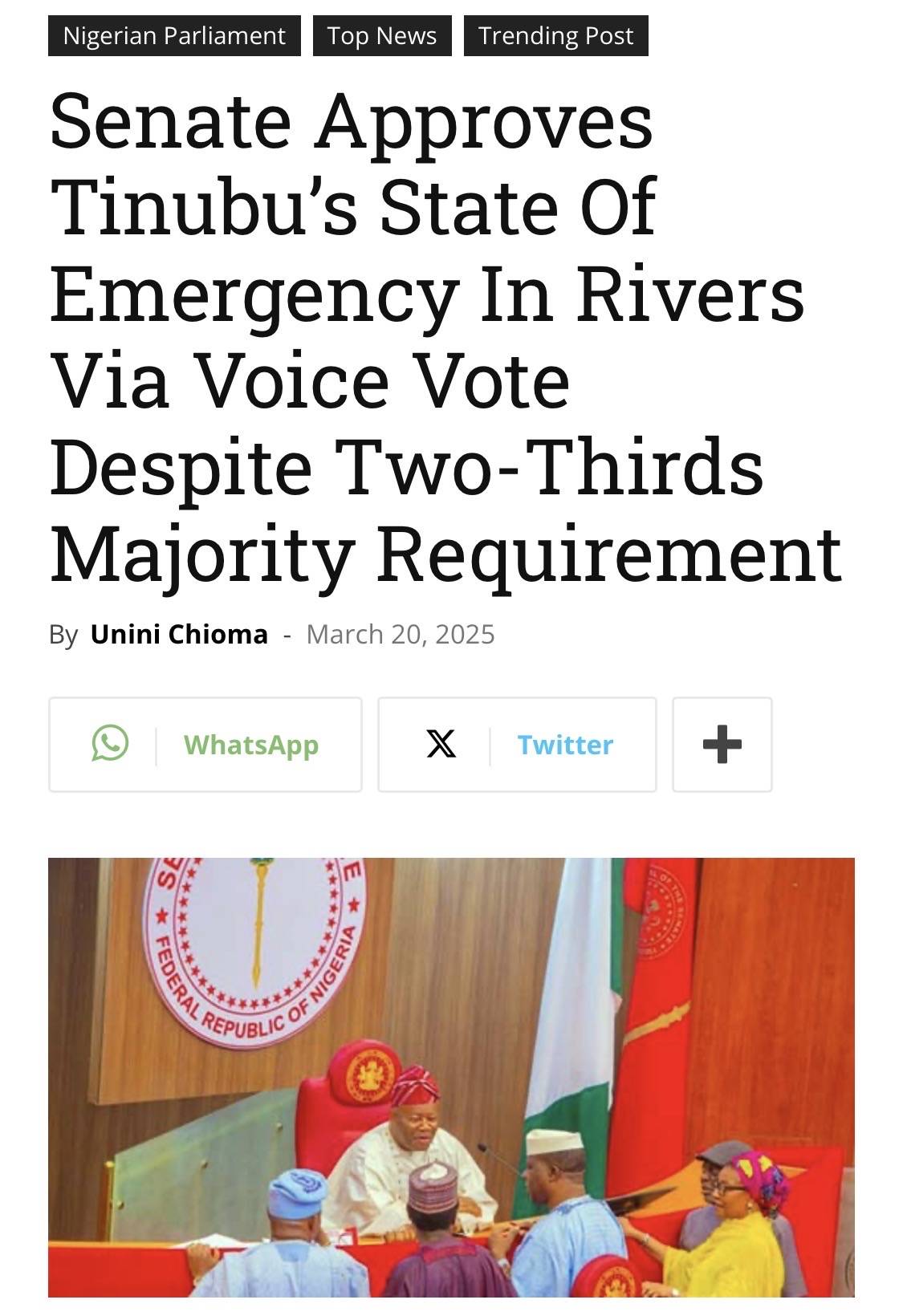 Is it not criminal, this constant Voice Vote
This, in the Naija legislature is a thing of great worr...