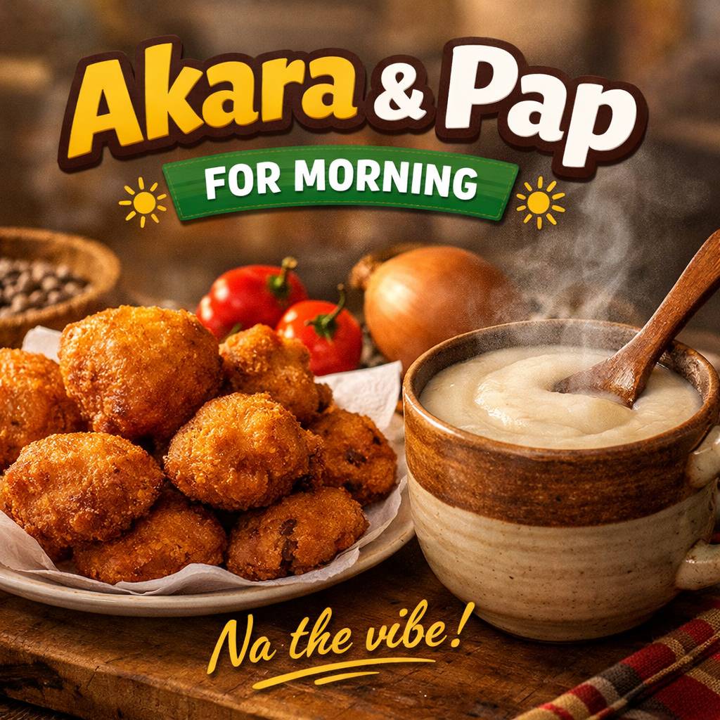 The cover image features a beautiful scene of Akara & Pap for a classic Nigerian breakfast. In the f...