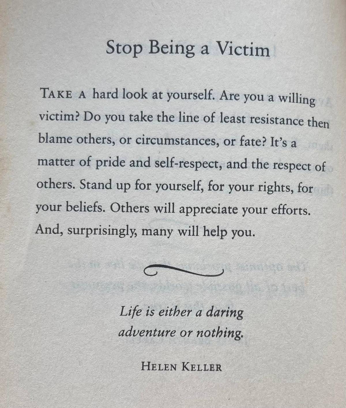Stop being a victim, rise higher for your self and then for others. In your freedom is the freedom o...