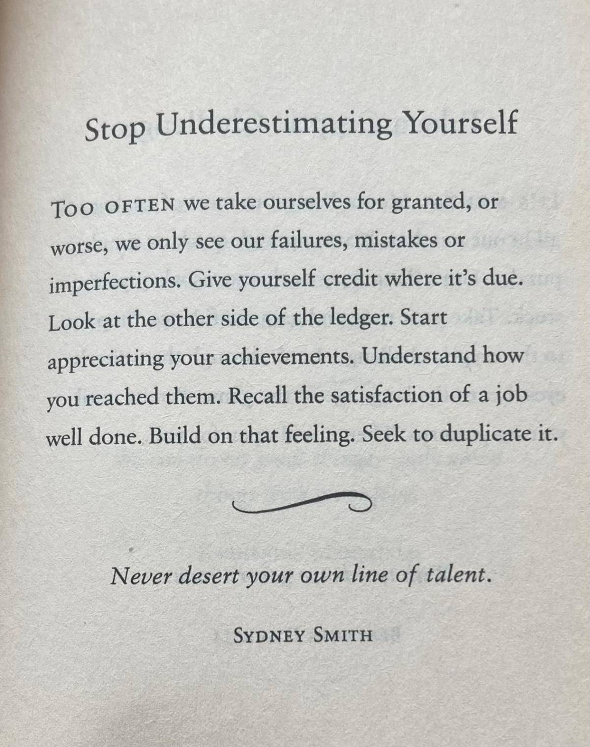 Stop Understanding Yourself. Start giving yourself credit where it’s due. Understand how you reached...