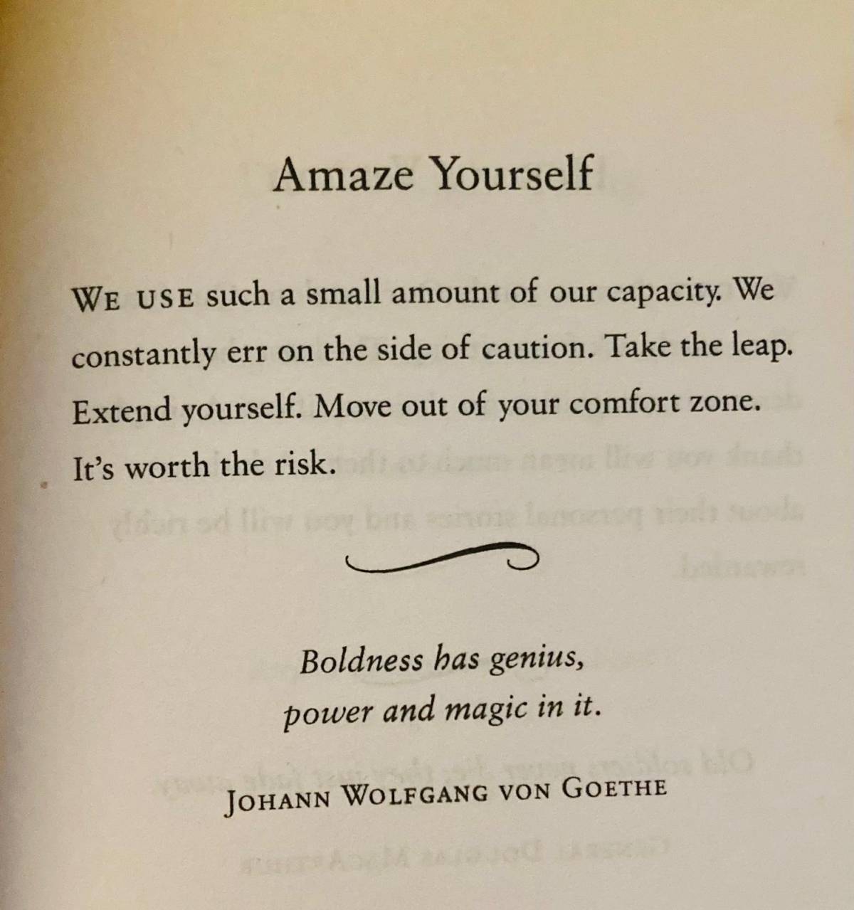 Amaze Yourself.
We use small amount of our capacity, while we can be more. Take the leap, extend yo...