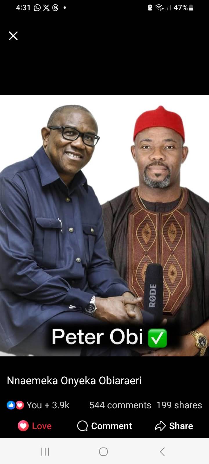 Okey Bakassi—-I voted for Mko Abiola—From the Southwest.
I voted for Olusegun Obasanjo—From the Sout...