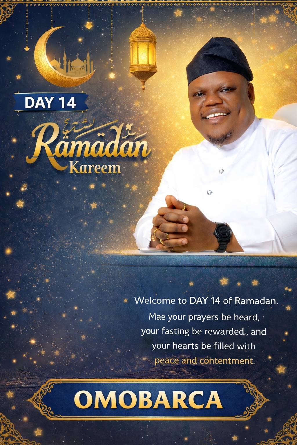 On this blessed Day 14 of Ramadan, I extend my warmest greetings to our Muslim brothers and sisters...