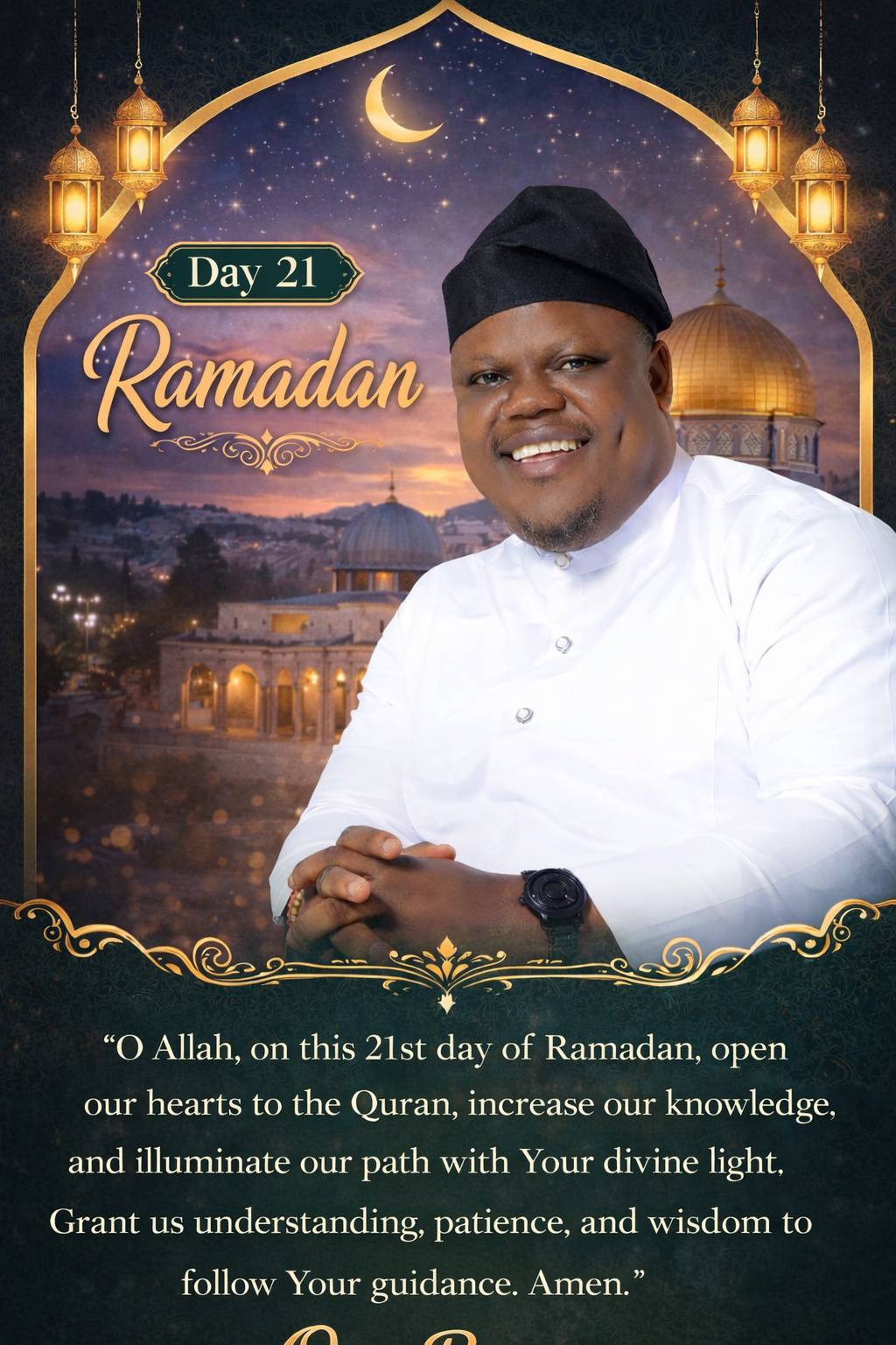 π Day 21 of Ramadan π
Patience is the gift of Ramadan. May your fasting and prayers strengthen yo...