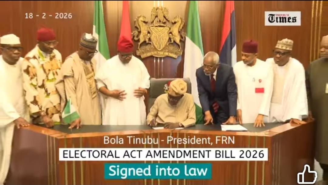 President Bola Tinubu on Wednesday signed the Electoral Act Amendment Bill 2026 into law.
President...