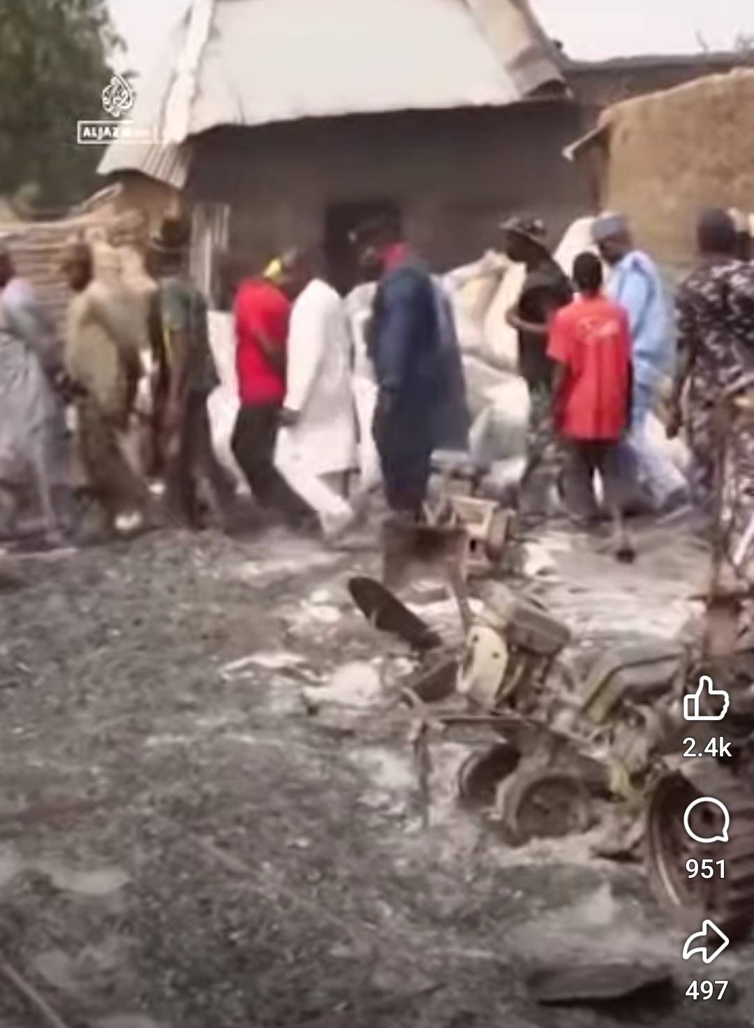 Armed men reportedly attacked a village in northwest Nigeria's Zamfara state, killing dozens and kid...