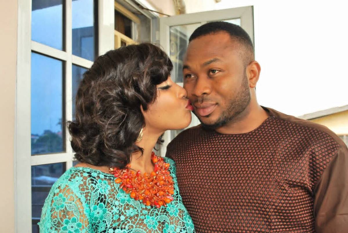 During their son King Andre's tenth birthday celebration in Abuja, Nollywood actress Tonto Dikeh pra...