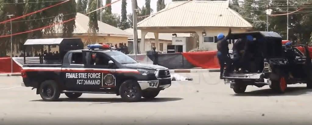 A viral video shows the tragic death of a female NSCDC officer who was struck by an operational van...