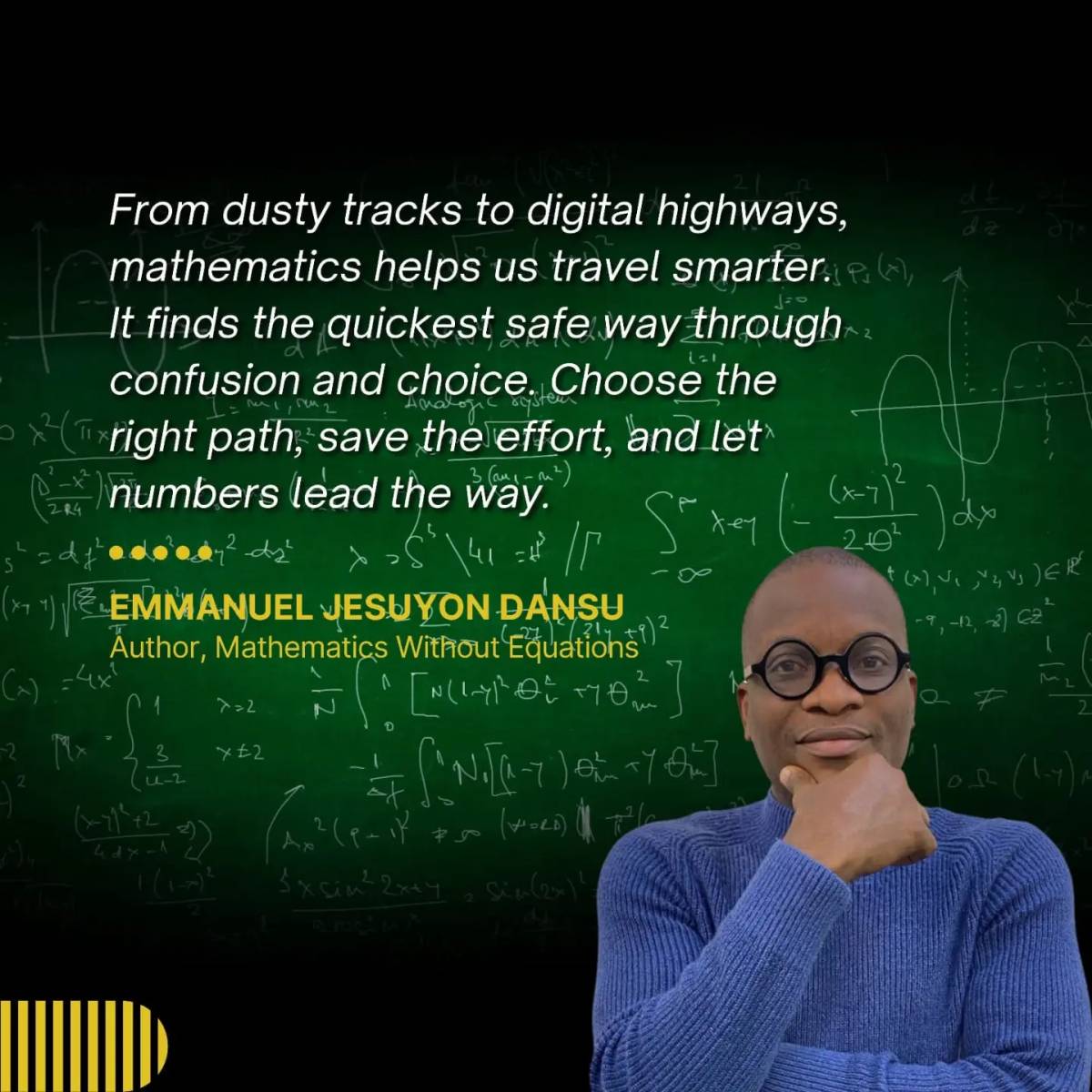 From dusty tracks to digital highways, mathematics helps us travel smarter. It finds the quickest sa...