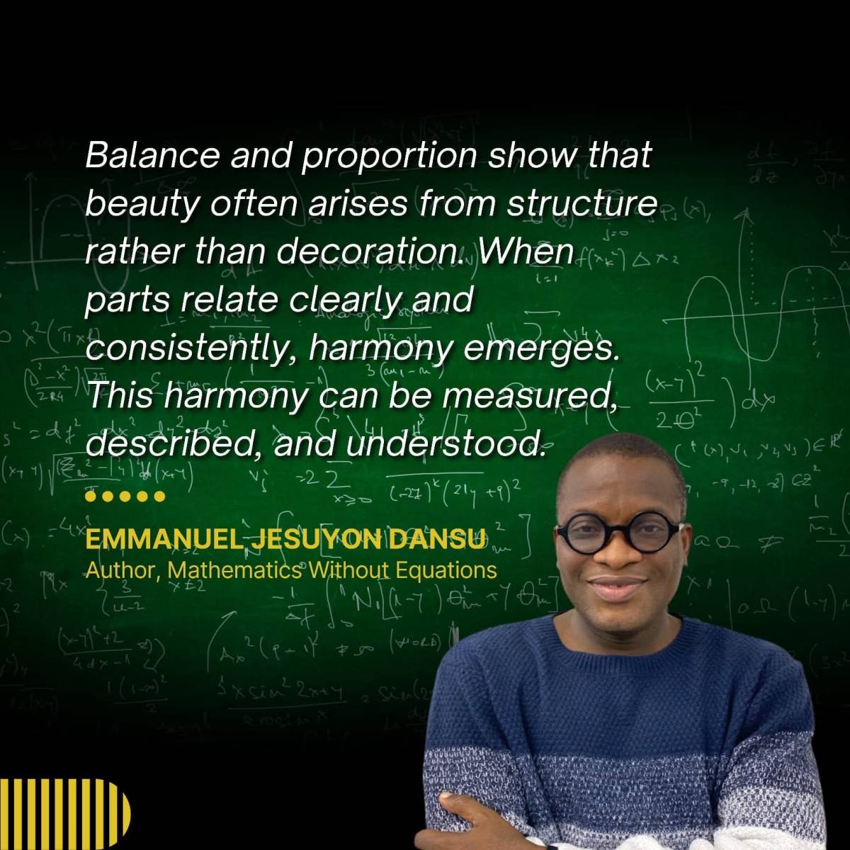 Balance and proportion show that beauty often arises from structure rather than decoration. When par...