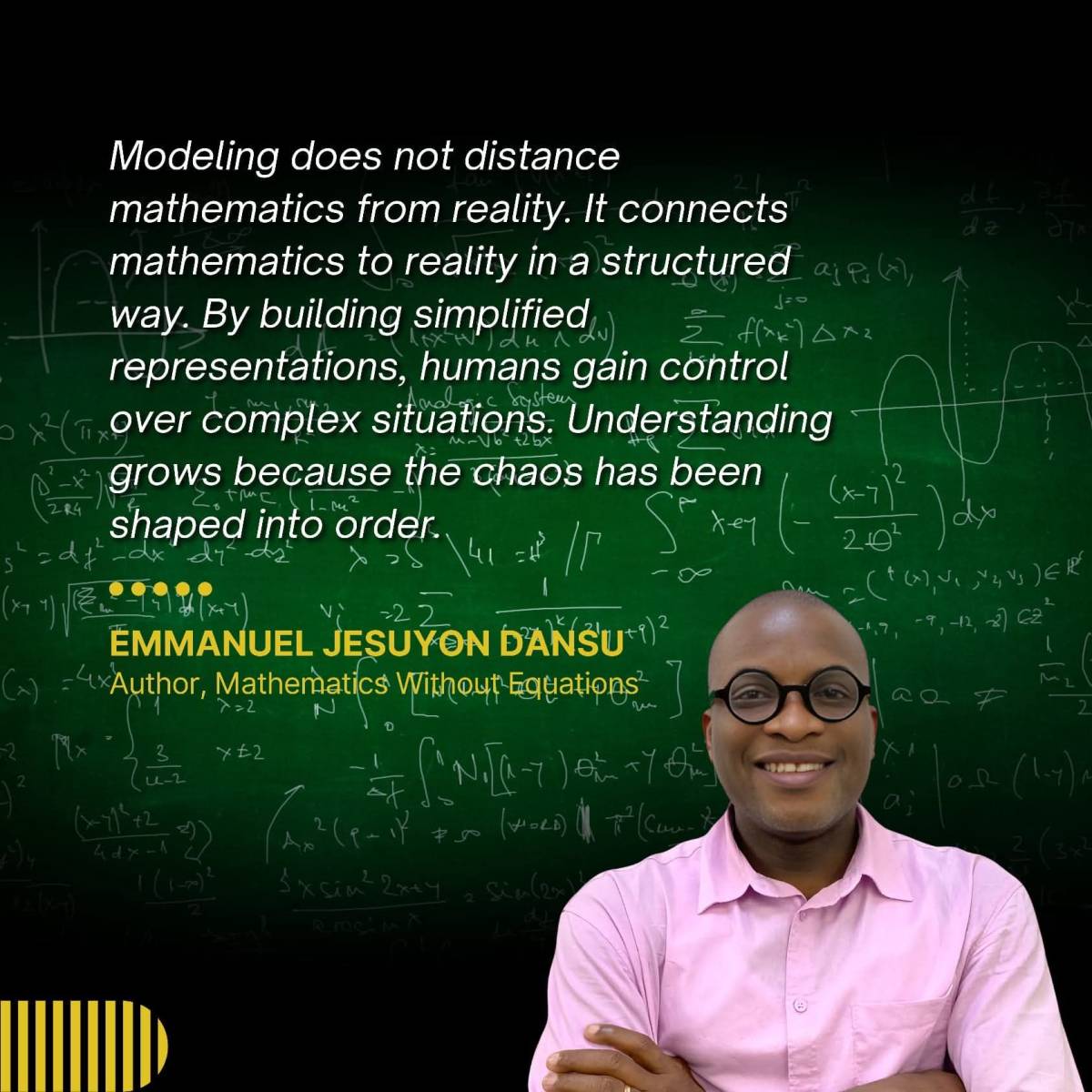 Modeling does not distance mathematics from reality. It connects mathematics to reality in a structu...