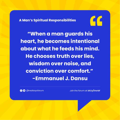 A Man's Spiritual Responsibilities