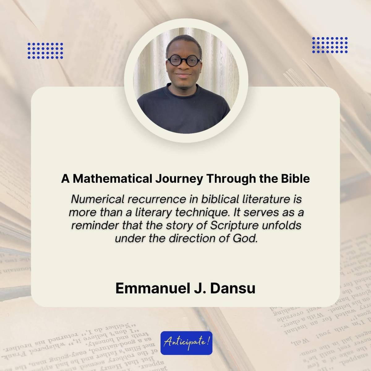 Numerical recurrence in biblical literature is more than a literary technique. It serves as a remind...