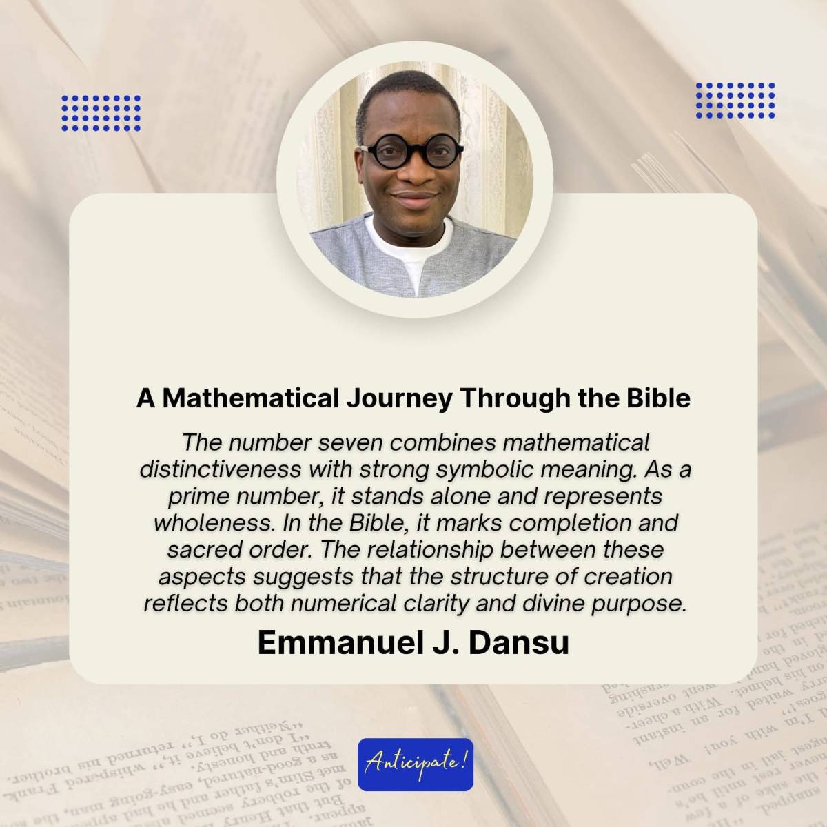 The number seven combines mathematical distinctiveness with strong symbolic meaning. As a prime numb...