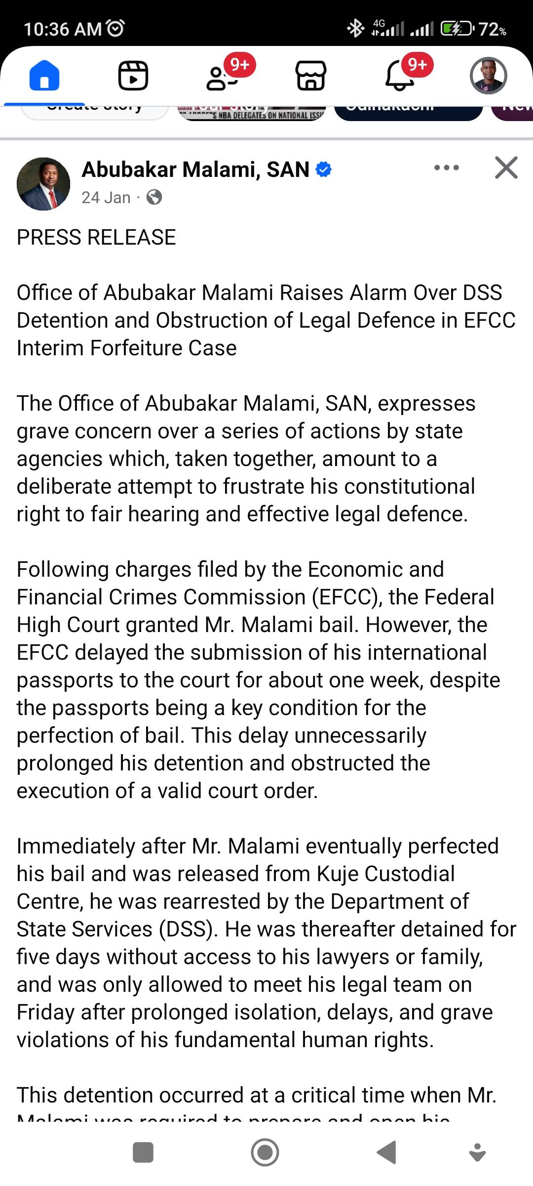 Same cry and position taken by Mazi Nnamdi Kanu on his adoption. He awaited trial for over 5 years,...