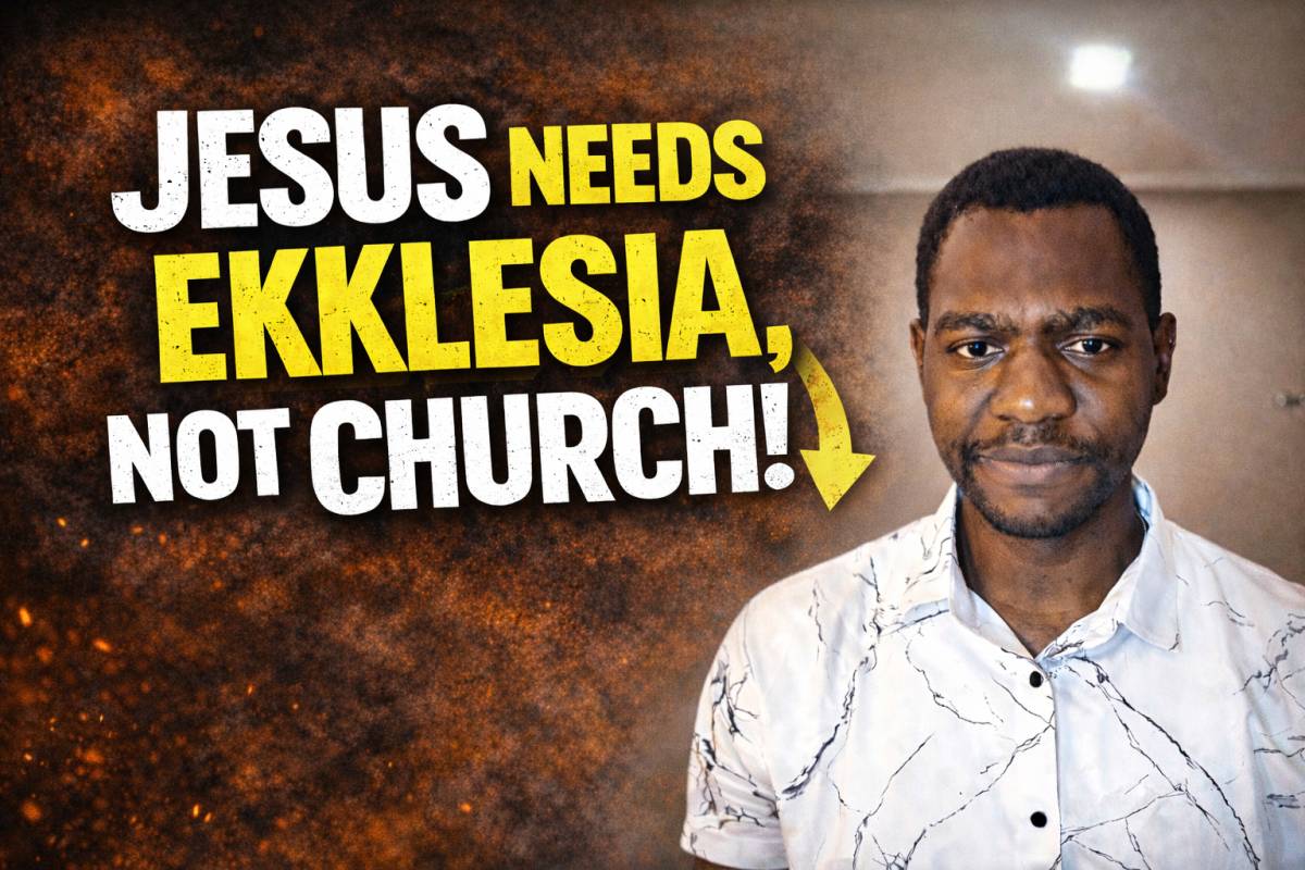 Jesus Needs Ekklesia, Not Church!🗣️
See the clips below;
https://youtu.be/YD0hNcpuZ8k?si=H5G1toKUv...