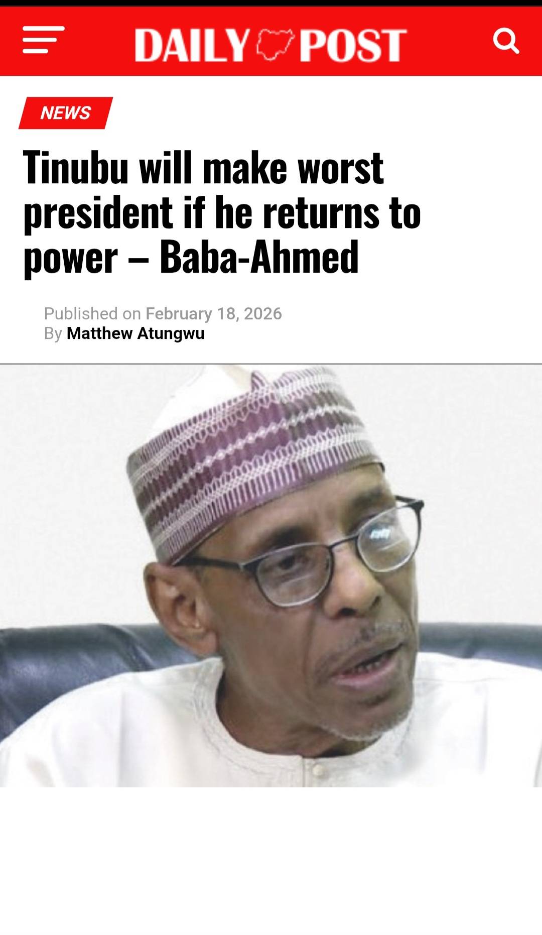 Tinubu will make worst president if he returns to power – Baba-Ahmed
Former Special Adviser to Pre...