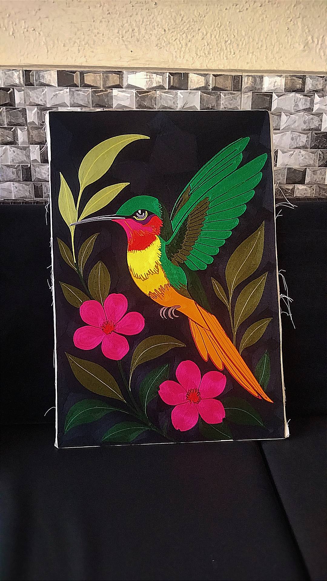 This is a hummingbird, I just finished this lovely piece for my Dad ๐ he's a lover of Art and he go...