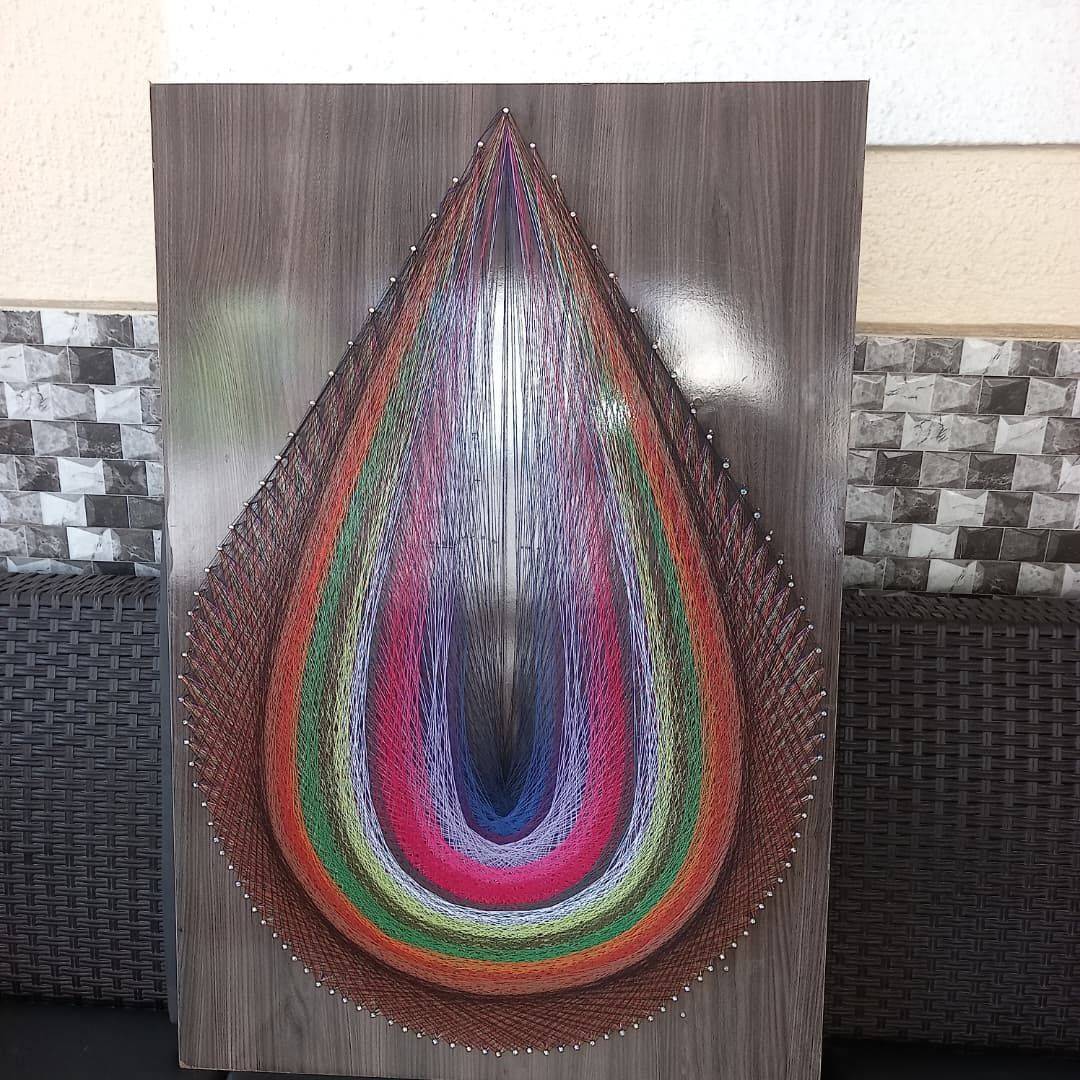 Another String Art Technique. This is titled: Drop of Pride. What do you guys think ๐ญ or what's you...