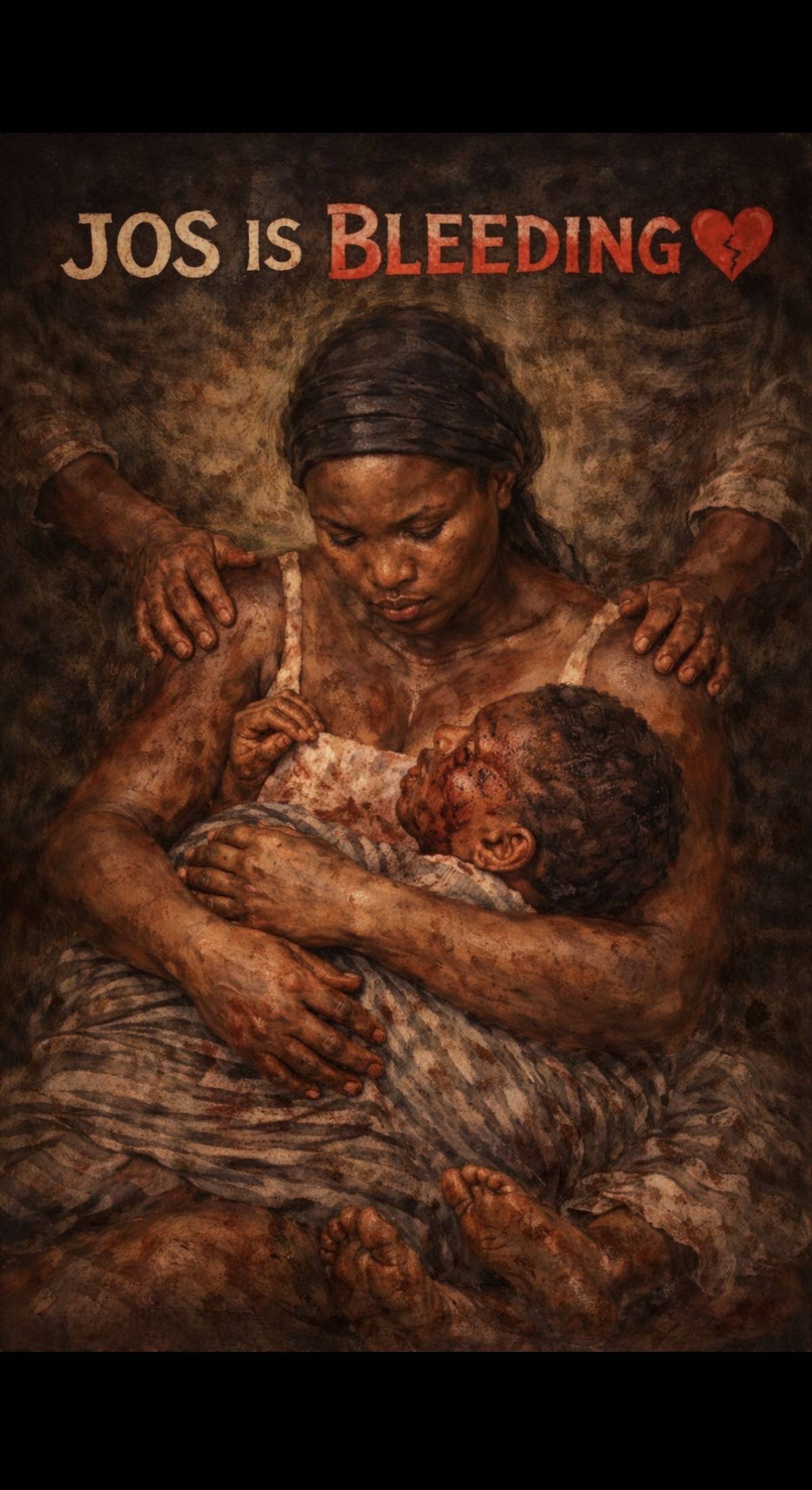 JOS IS BLEEDING π
A mother holds her child, lifeless.
We cry for a moment, then move on like noth...