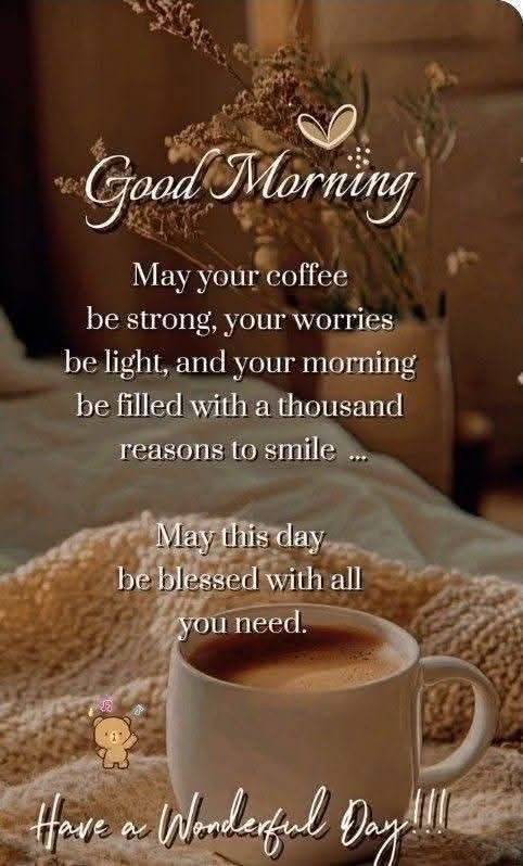Good morning……