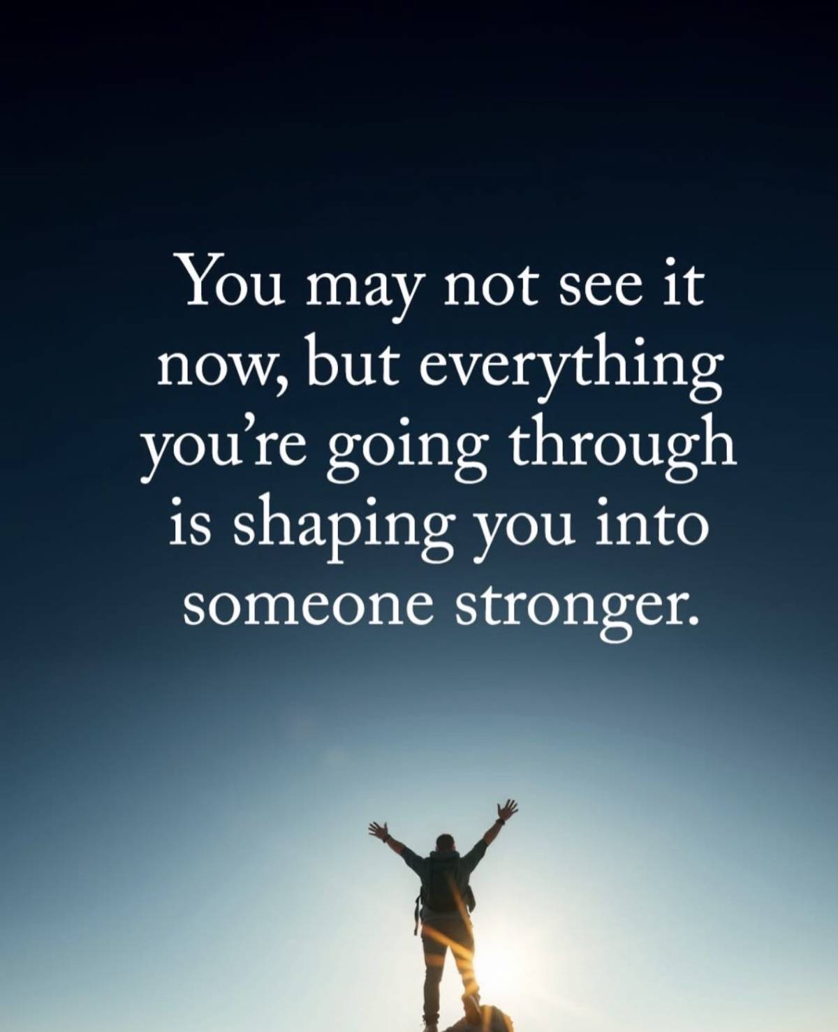 Just hold on, a new day is coming….