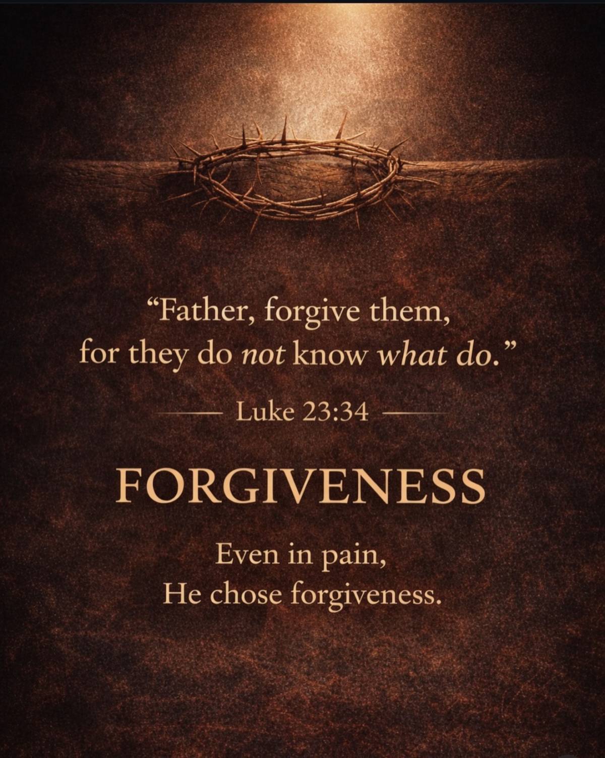 Words on the cross……
