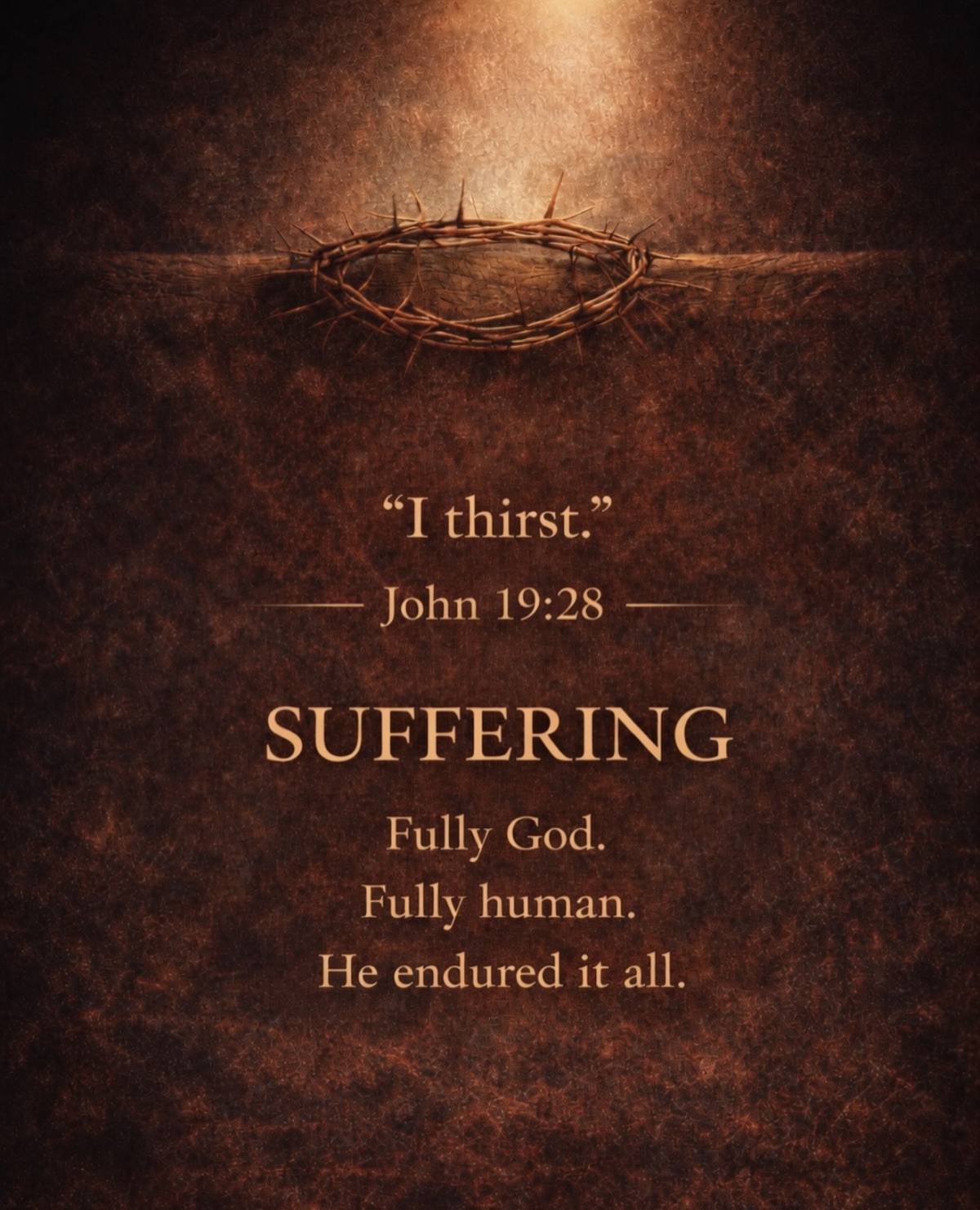 Words on the cross….