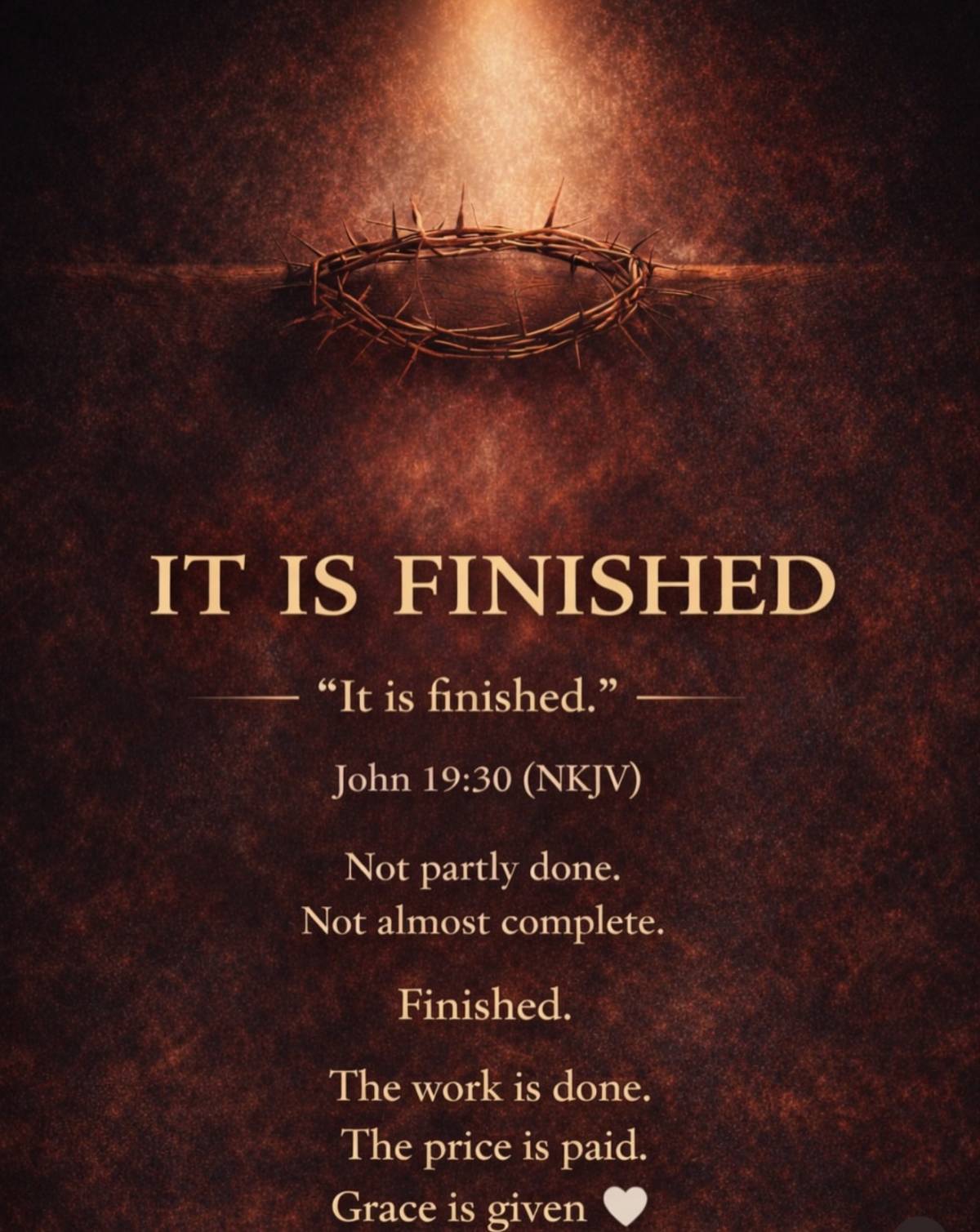 Words on the cross….