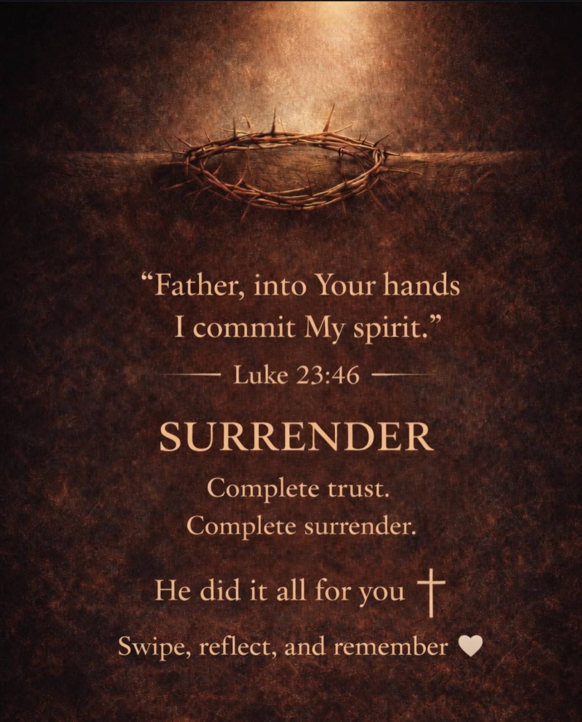 Words on the cross…..