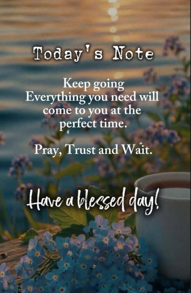 Have a blessed day……