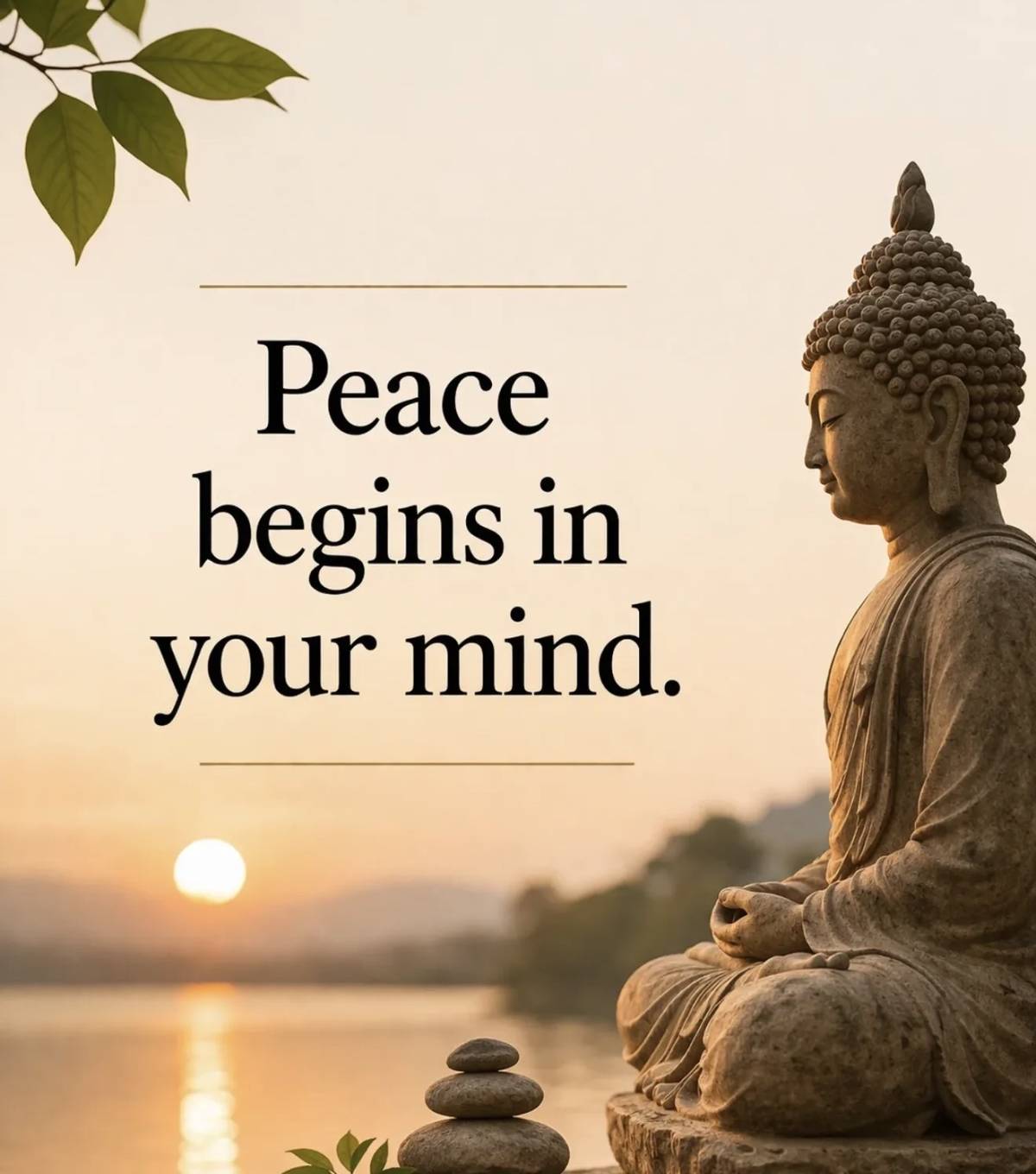 Peace is all you need regardless your situation……