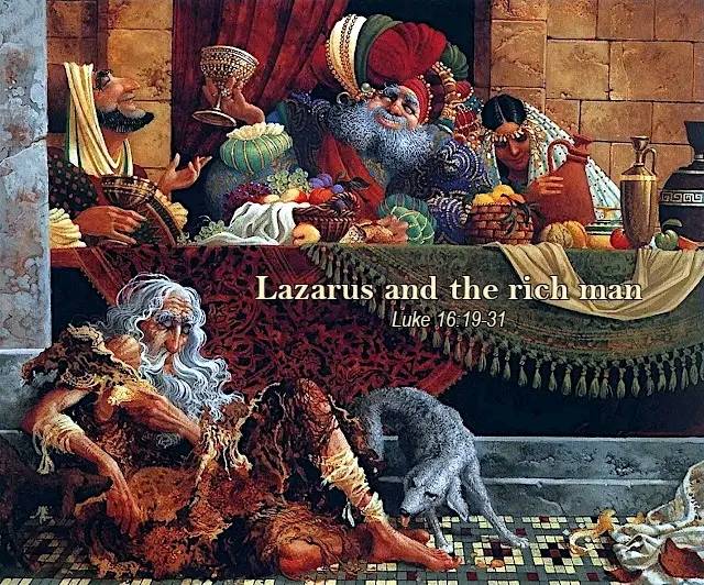 Because he failed to love. He was indifferent to the misery of others around him. Lazarus lay at his...
