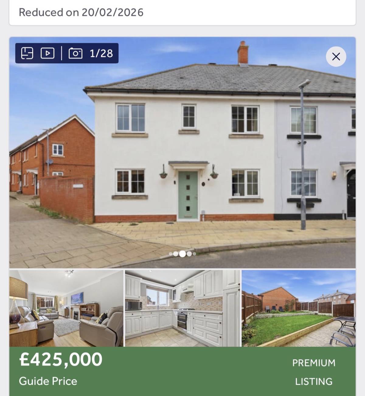 Property in Chelmsford, close to London.