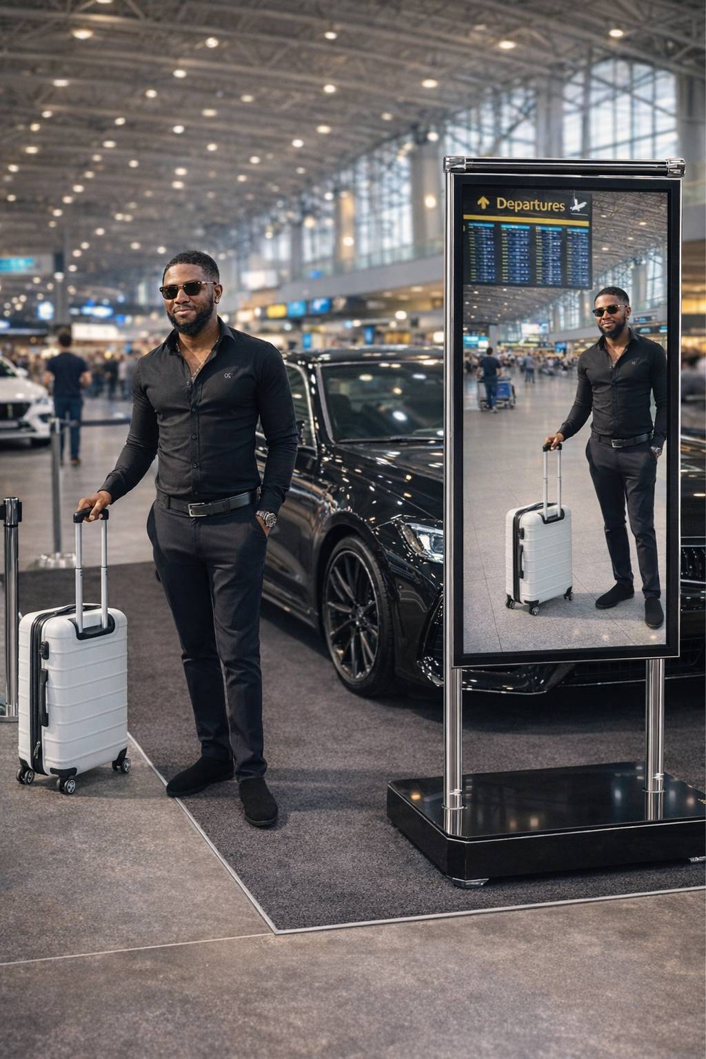 Black on black, calm on the outside, fire on the inside. The destination matters, but the discipline...