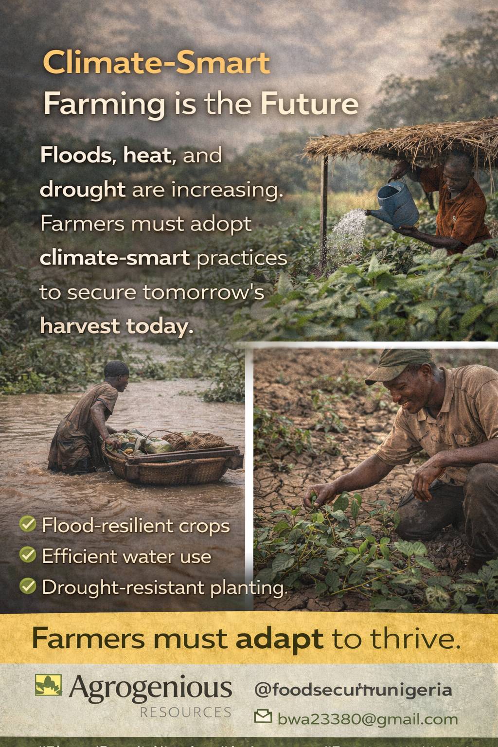Floods are rising.
Heat is intensifying.
Drought is spreading.
Our farmers are on the frontline of c...